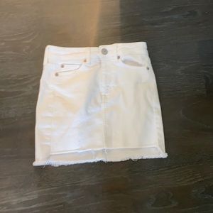 American Eagle white jean skirt (super stretch)